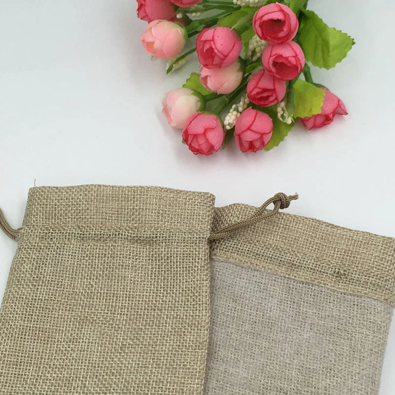 10x14cm 300pcs 황마 가방 크리스마스 선물  - Jute Bag Packaging 리뷰 및 가격