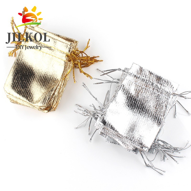 50 개/몫 7x9cm 9x12cm 골드 컬러 실버 색 - Jute Bag Packaging 리뷰 및 가격