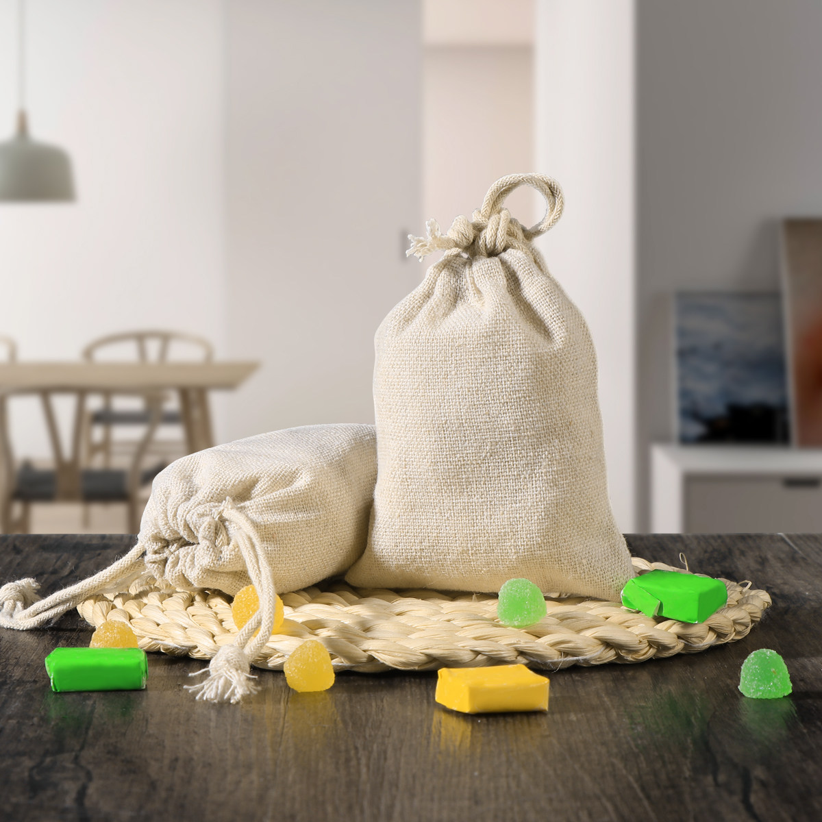 10Pcs 강력한 재사용 가능한 황마 리넨 드로스트링  - Jute Bag Packaging 리뷰 및 가격
