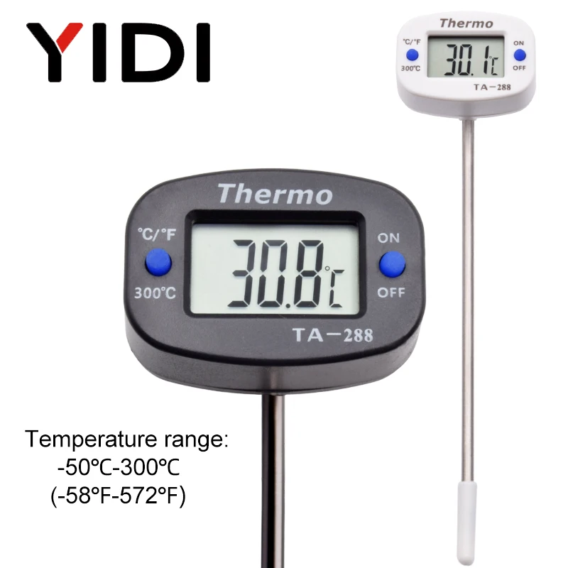 TA288 LCD 디지털 식품 온도계 바베큐 프로브 온 - Candle Making Thermometer 리뷰 및 가격
