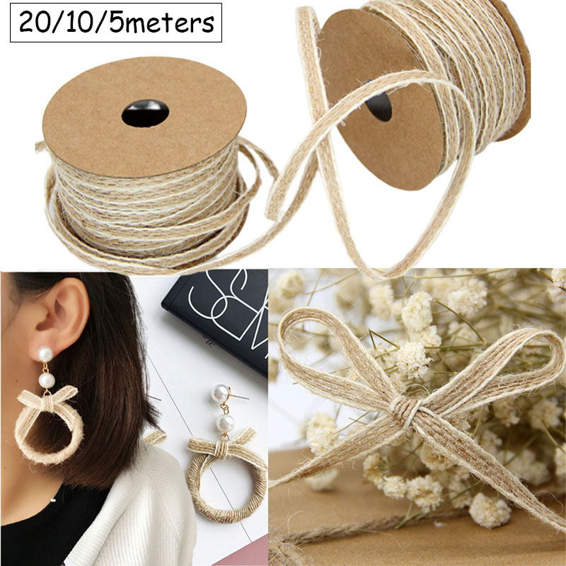 20/10/5M 자연 황마 로프 코드 문자열 꼬기 삼베 - Jute Bag Packaging 리뷰 및 가격