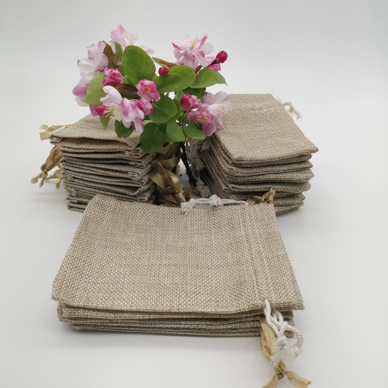 황마 선물 가방 린넨 자루, 드로스트링 파우치, 삼베  - Jute Bag Packaging 리뷰 및 가격