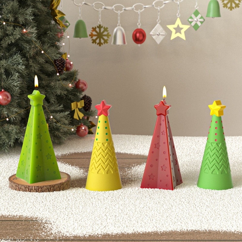 새로운 실리콘 크리스마스 콘 캔들 몰드 에폭시 레진 D - Candle Making Kit Xmas 리뷰 및 가격