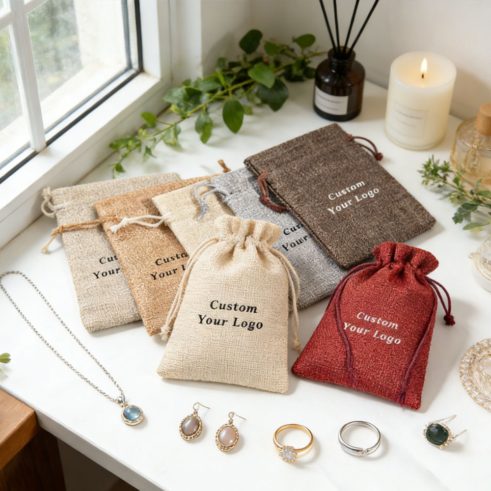 100개 맞춤형 로고 삽입 가능한 끈이 달린 재사용 가 - Jute Bag Packaging 리뷰 및 가격